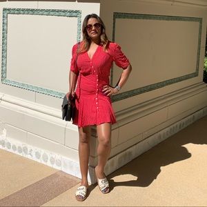 Free people red button dress